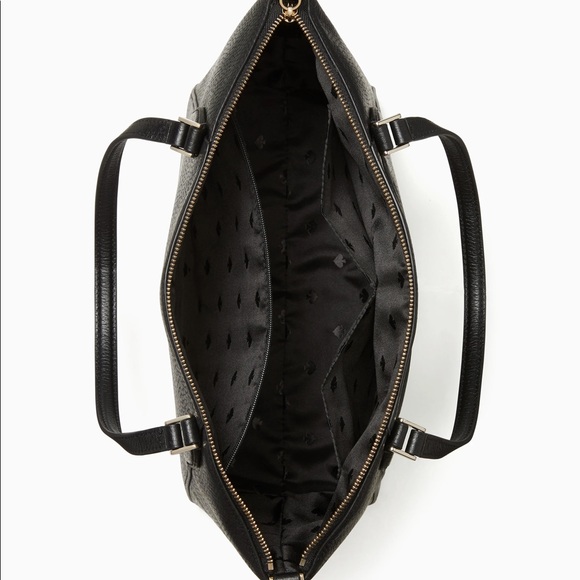 NWT Kate Spade genuine leather satchel black - Picture 6 of 6